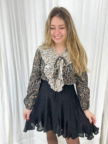 Blouse volant bohème