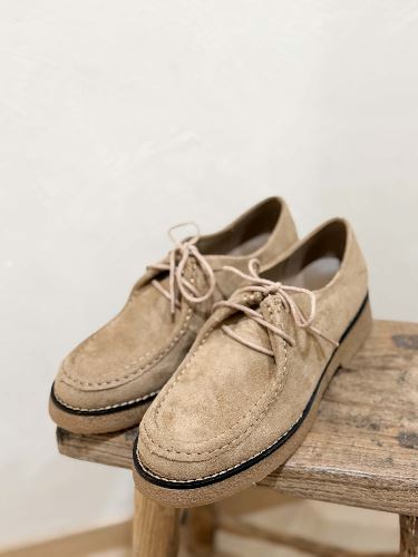 Derbies mocassins taupe