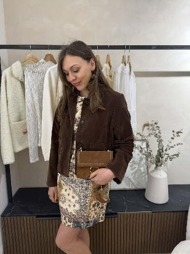 Veste suedine - Chocolat