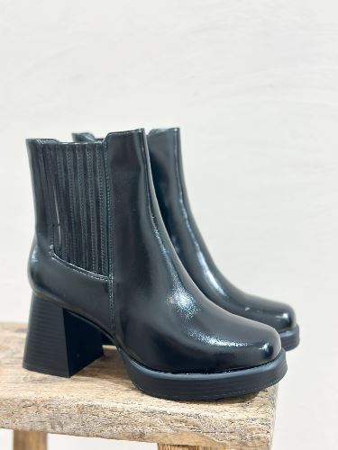 Bottines vernies - Noir