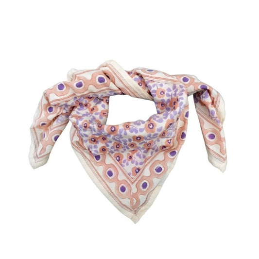 Foulard flower seventies