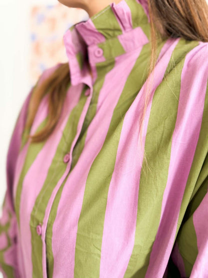 Chemise Victor - Olive rose