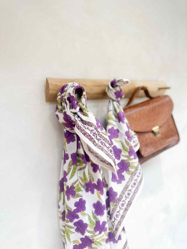Foulard Jaipur Lavande 100 cm
