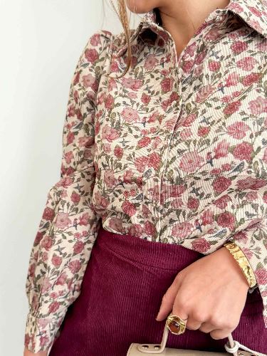Jupe short bordeau