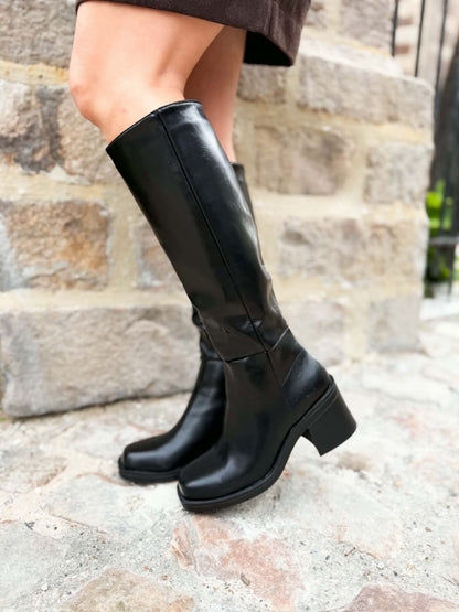 Bottes noir Pedro - Bouts carrés