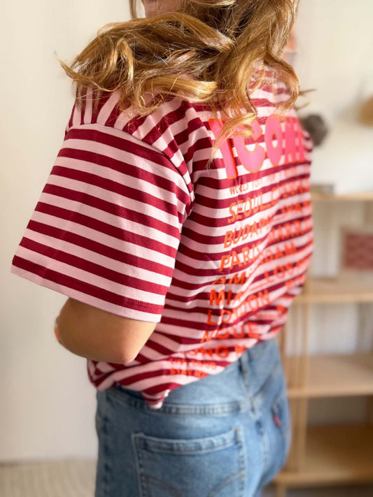 T-shirt iconic bordeau