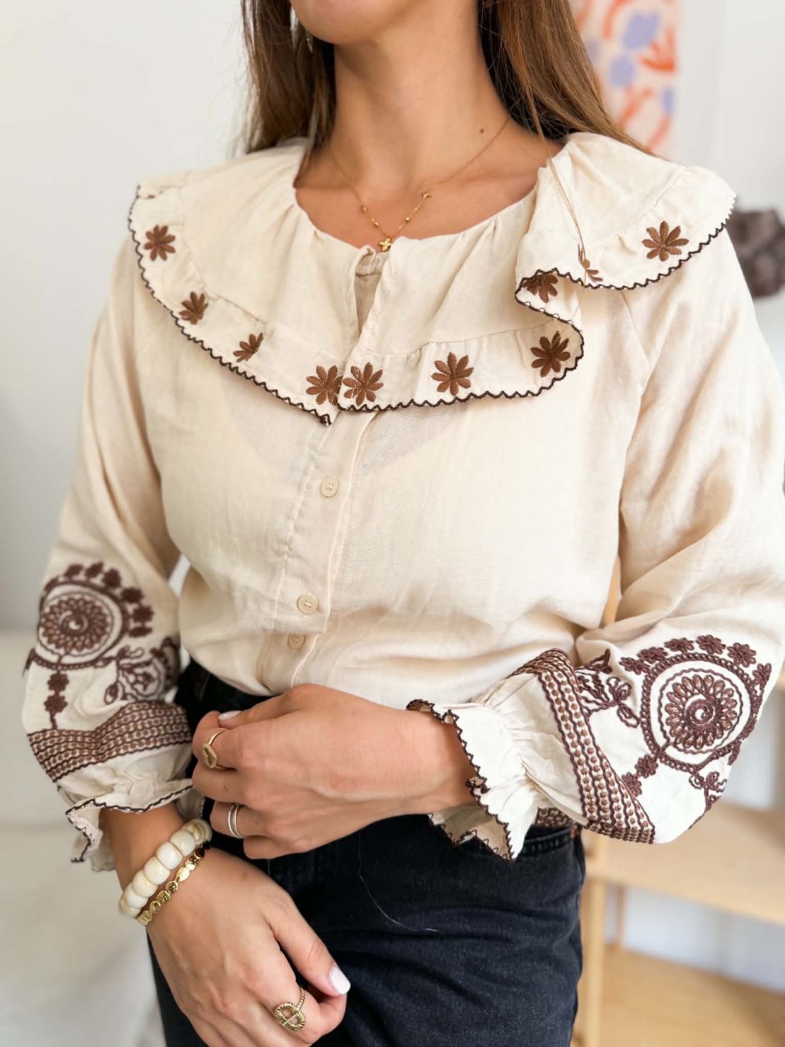 Gilet bouclette - Marron