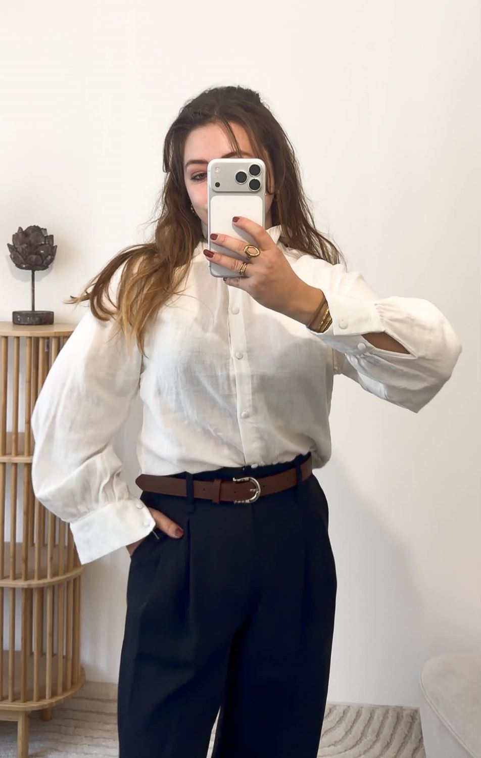 Chemise col victorien - Ecru