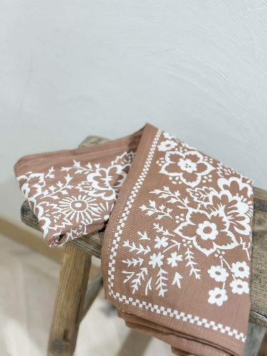 Foulard Mysore bandana Cannelle - 100cm