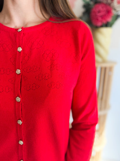 Gilet fin rouge