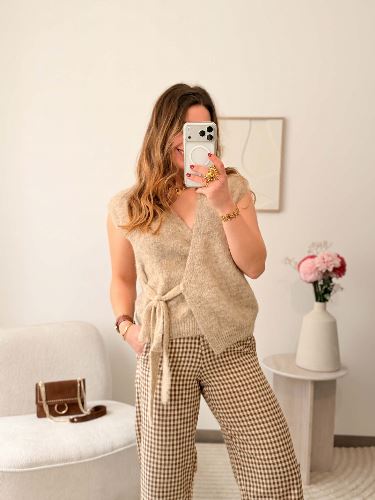 Pantalon à carreaux