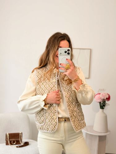 Veste sans manche bohème