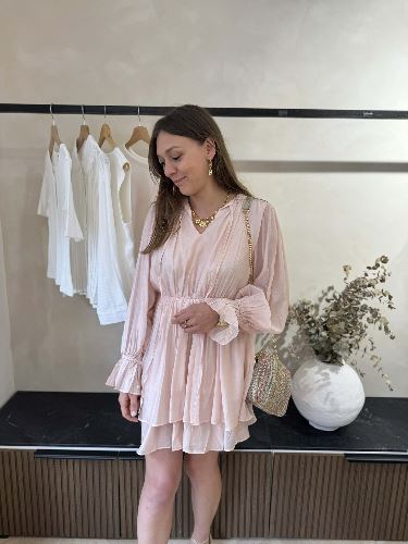 Robe courte - Rose blush