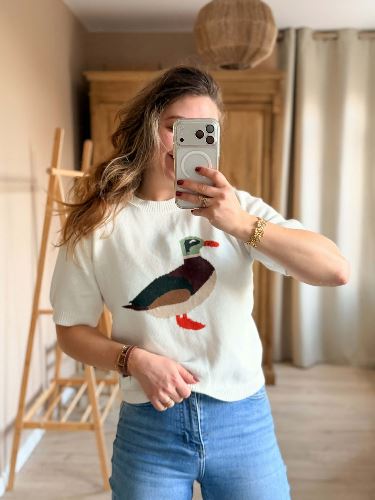 Pull canard crochet