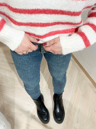 Jean slim denim delavé