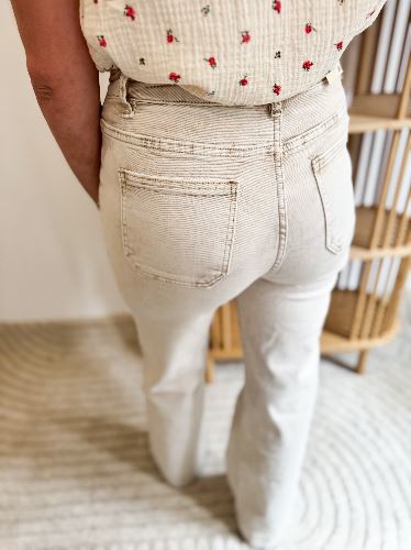 Wide leg beige