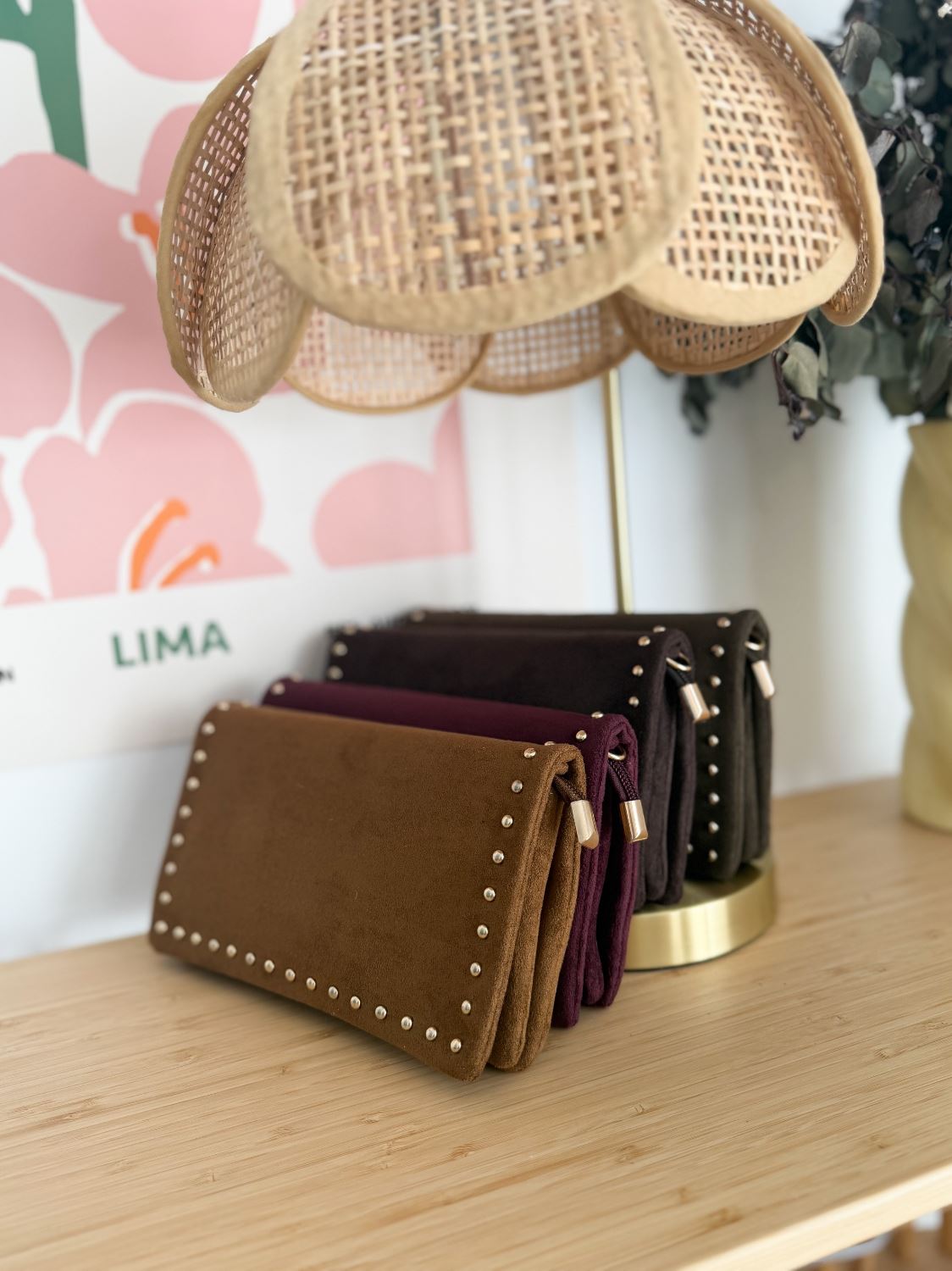 sac marc clouté marron