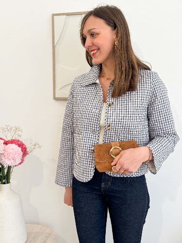 Sac en daim anneau - Camel