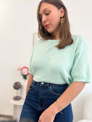 Pull vert eau