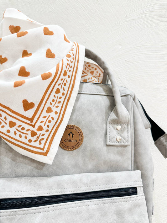 Foulard canelle caramel 50cm