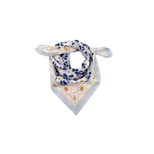 Foulard flover seventies blue