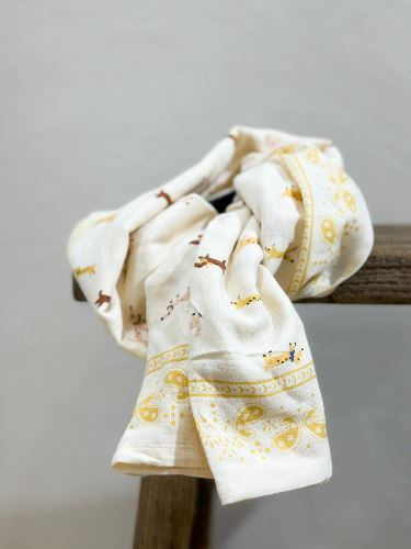 Foulard indien écru - Teckel