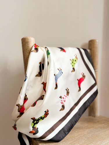 Foulard carré Teckel