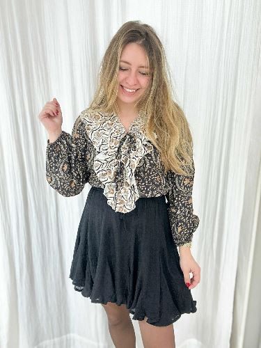 Blouse volant bohème