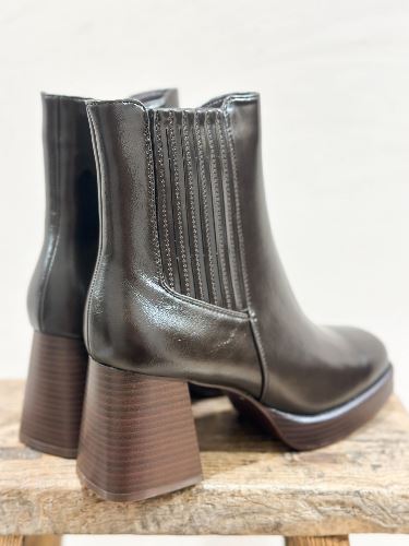 Bottines vernies - Marron