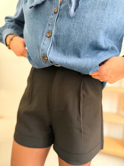 Short tailleur - Noir