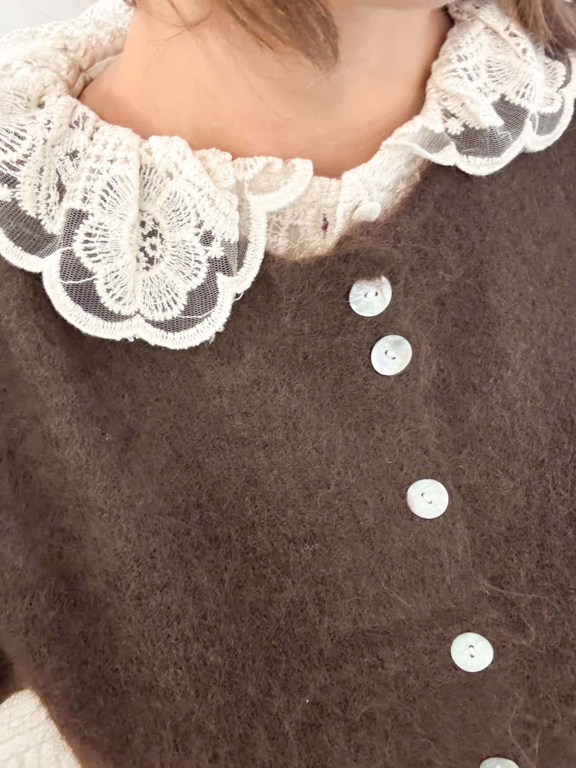 Blouse dentelle agathe