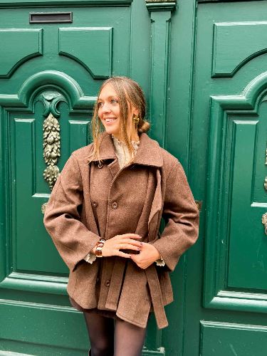 Manteau trench marron