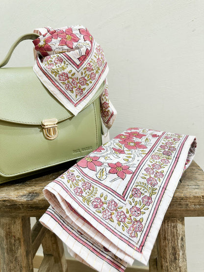 Foulard  Pink Lurex 100 cm