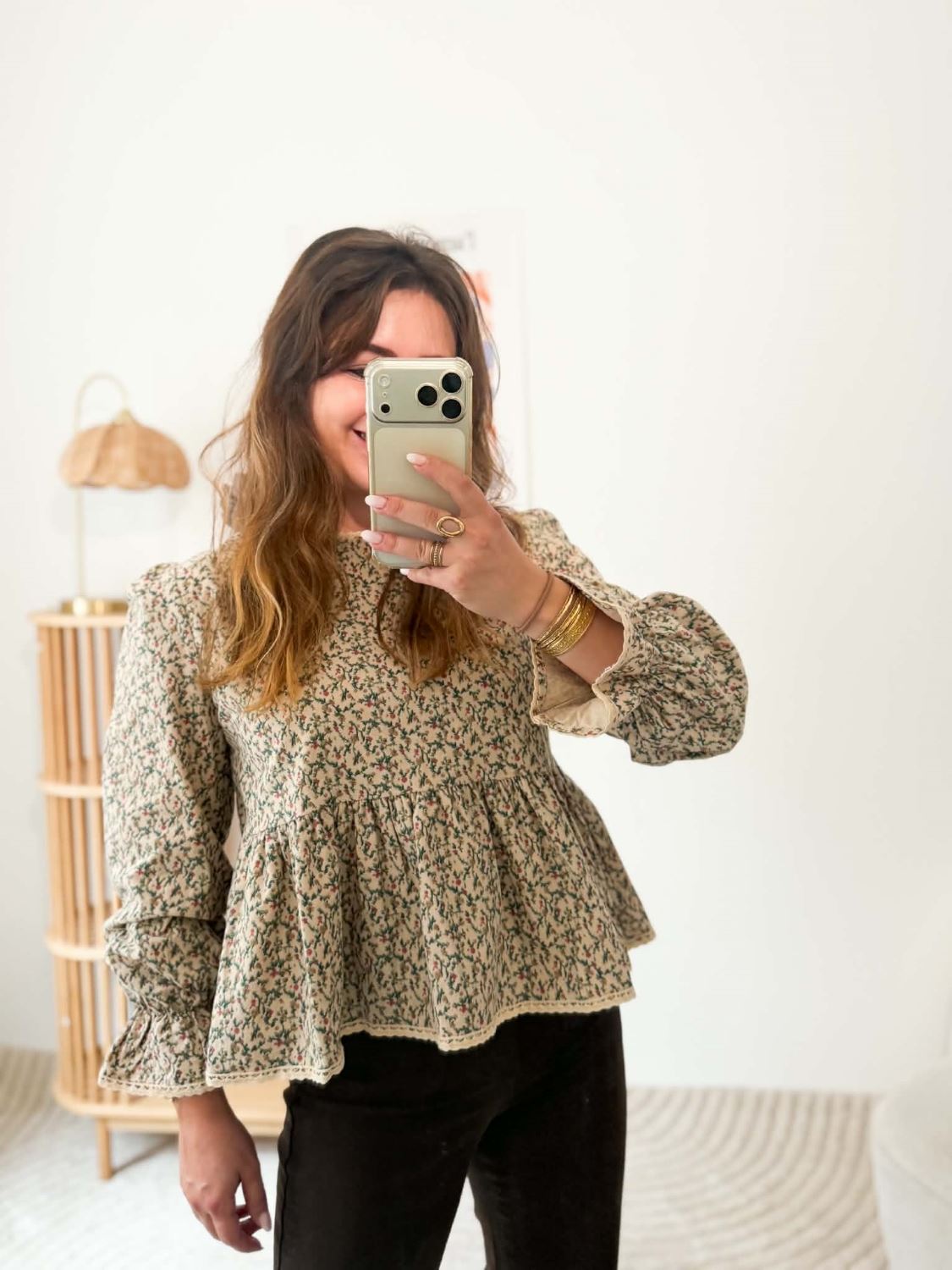 Blouse fleurie