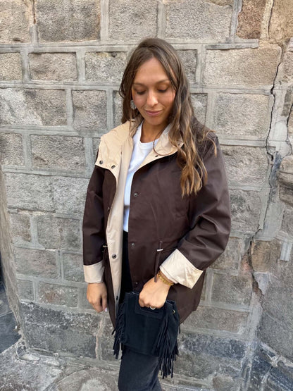 Imper choco beige