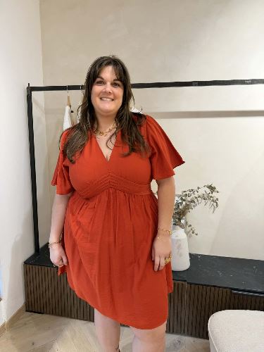Robe terracotta