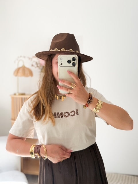 T-shirt iconic beige