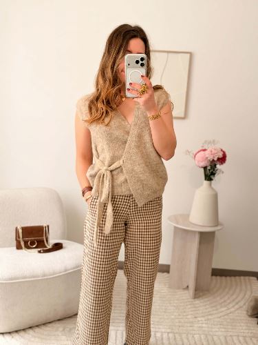 Pantalon à carreaux