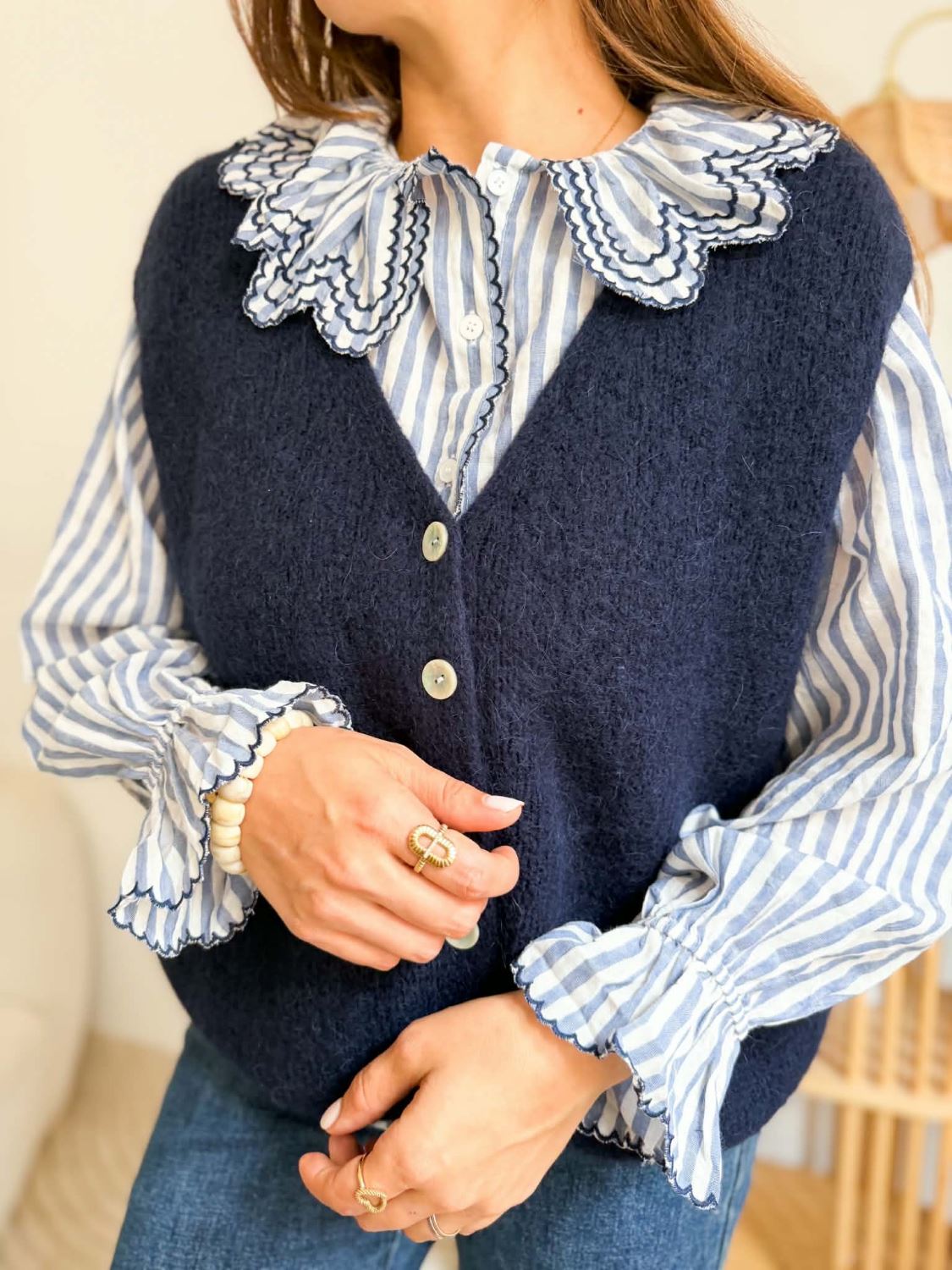 Gilet Pinot - Bleu marine