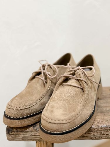 Derbies mocassins taupe