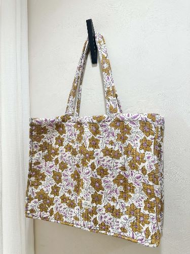 Sac cabas lurex Camel