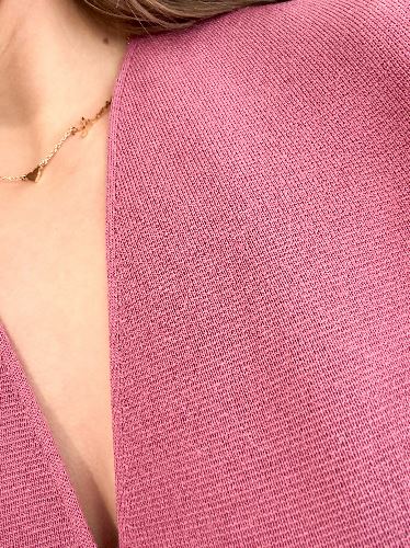 Top croisé - Vieux rose