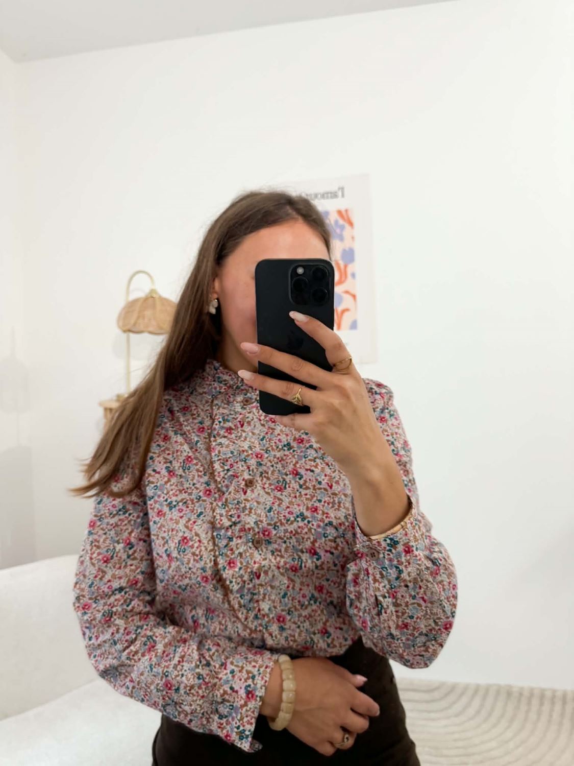 Chemisier imprimée style liberty