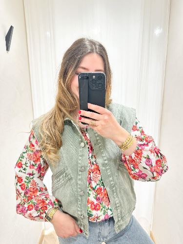 Blouse fleurs