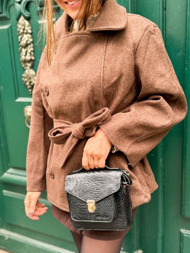 Manteau trench marron