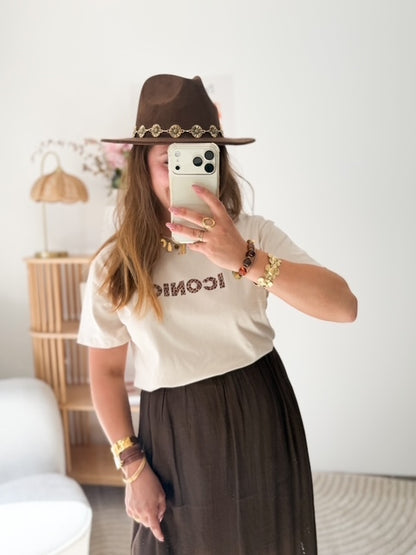 T-shirt iconic beige