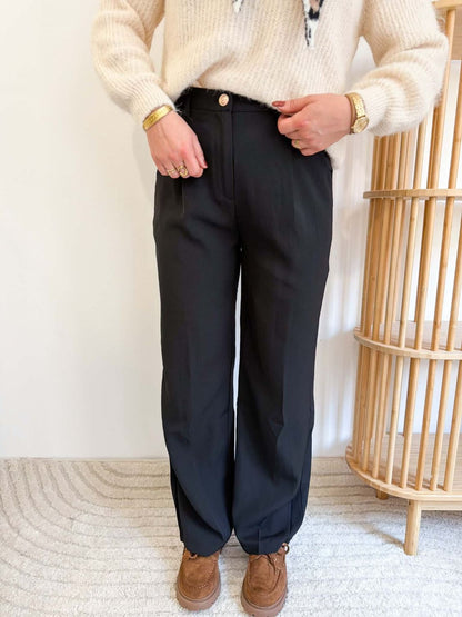 Pantalon fluide noir