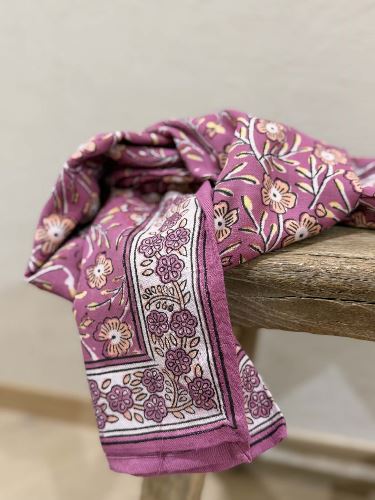 Foulard Bellis Poudré - 100cm