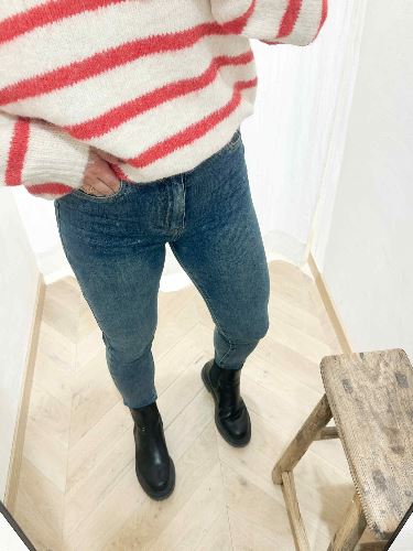 Jean slim denim delavé