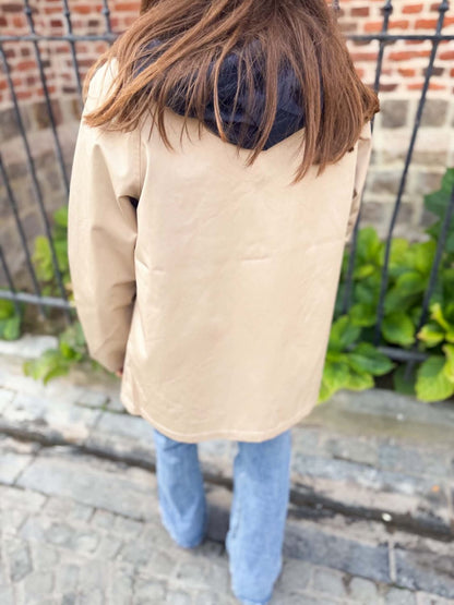 Imper reversible taupe / bleu marine